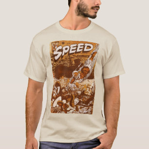 GESCHWINDIGKEITSComicen Brauner T - Shirt