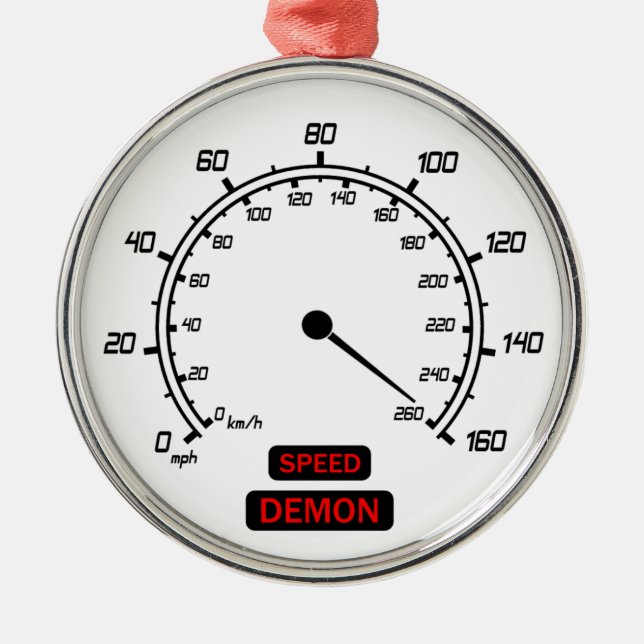 Geschwindigkeitsdämpfer Silbernes Ornament (Vorne)