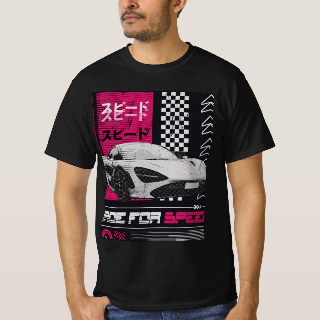 Geschwindigkeitsfahrzeug T-Shirt (Vorderseite)