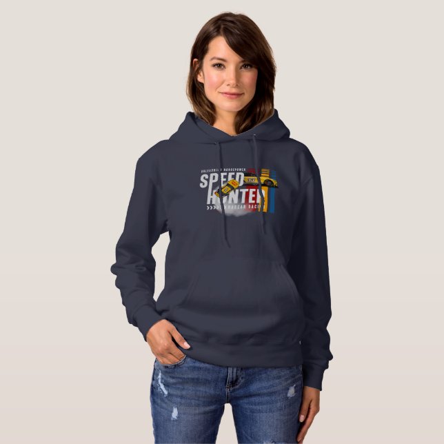 Geschwindigkeitsjäger (dunkler Modus) | Damen Hoodie (Vorne ganz)