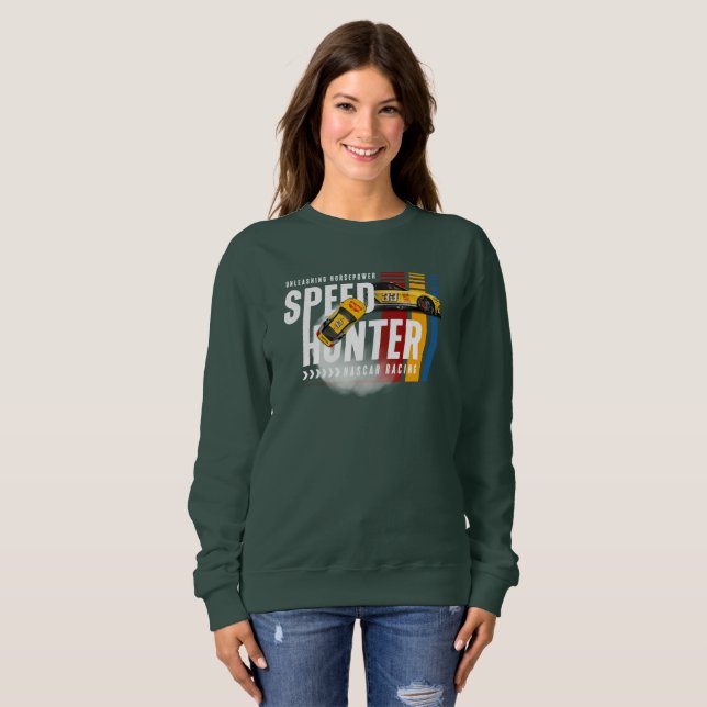 Geschwindigkeitsjäger (dunkler Modus) | Damen Sweatshirt (Vorne ganz)