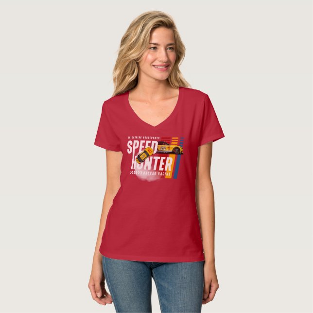 Geschwindigkeitsjäger (dunkler Modus) | Damen T-Shirt (Vorderseite Vollansicht)