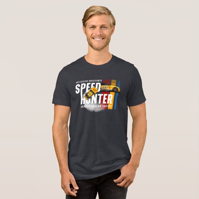 Geschwindigkeitsjäger (dunkler Modus) | Herren Tri-Blend Shirt (Vorderseite voll)