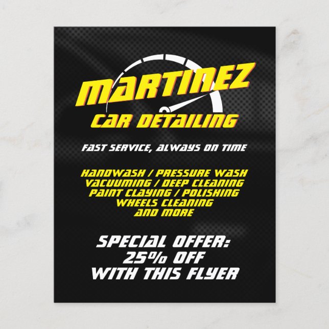 Geschwindigkeitsmesser für Logostile Flyer (Vorne)