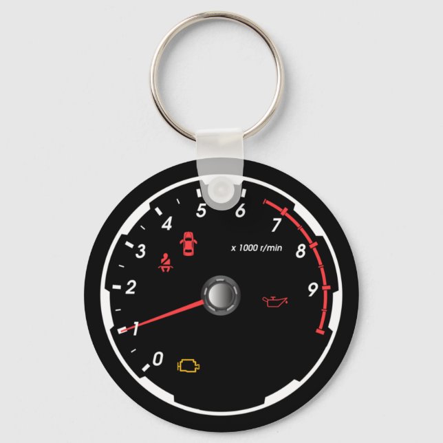 Geschwindigkeitsmesser - Tachometer Schlüsselanhänger (Vorderseite)