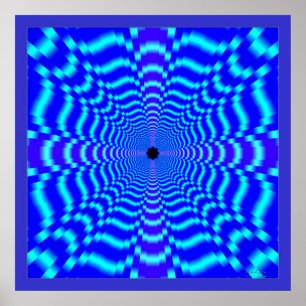 Geschwindigkeitsoptische Illusion Poster