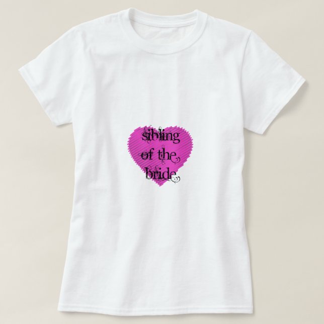 Geschwister der Braut T-Shirt (Design vorne)