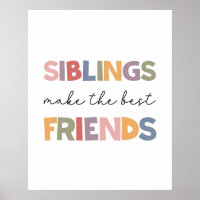 Geschwister machen die besten Freunde