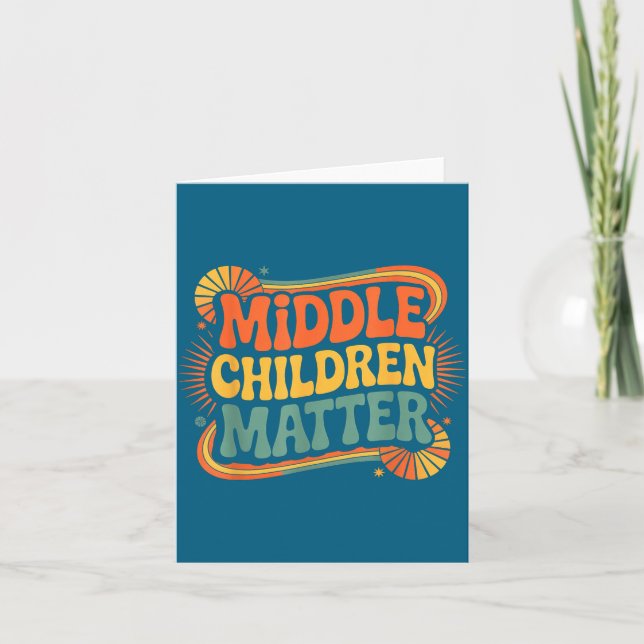Geschwister-Mittelkinder-Schätzung _-  Karte (Vorderseite)