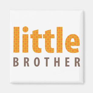 GESCHWISTER-SAMMLUNG - kleiner Bruder {orange} Magnet