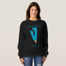 Geschwisterrivalität Lustige Cartoon-Eiscreme Sweatshirt