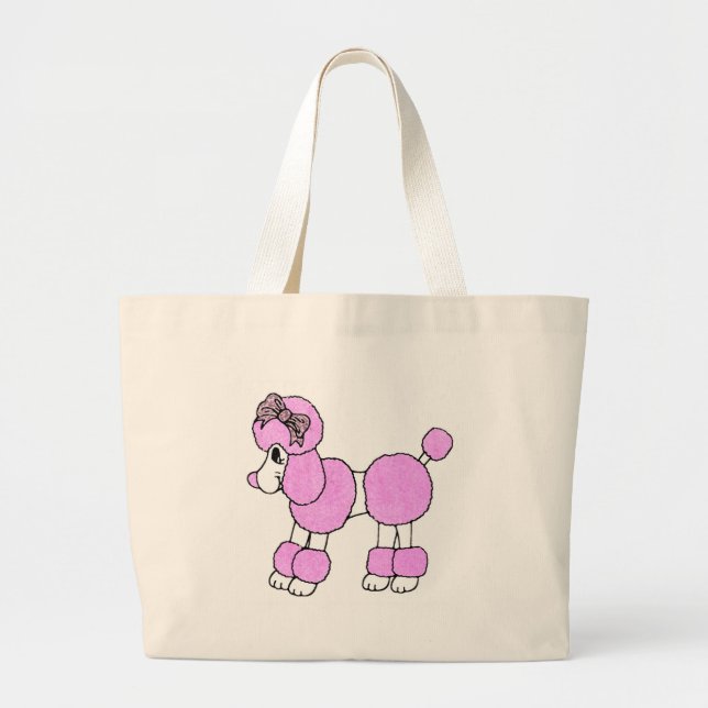 Geschwollene Pudel-Tasche Jumbo Stoffbeutel (Vorne)