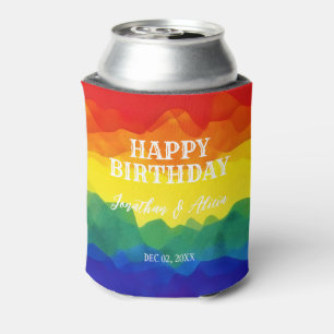 Geschwulstfarbener Regenbogen Dosenkühler