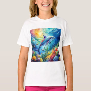 Geschwungener Delfin T-Shirt