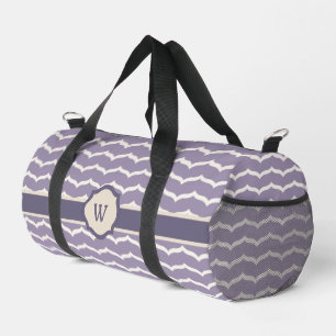 Geschwungener Zickzack Duffle Bag