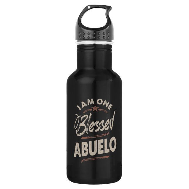 Gesegnet Abuelo Edelstahlflasche (Vorderseite)
