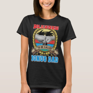 Gesegnet, als Bonus Vater Vater Tag Fest Pap genan T-Shirt