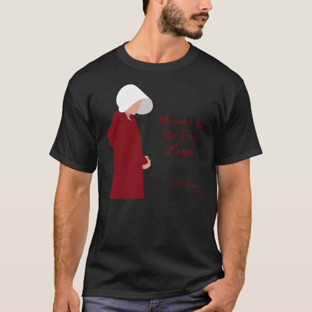 Gesegnet als FruchtschleifenHandmaid&x27;s Tabelle T-Shirt (Vorderseite)