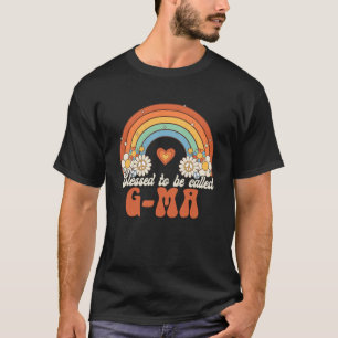 Gesegnet, als G Ma Groovy Rainbow Mother T-Shirt