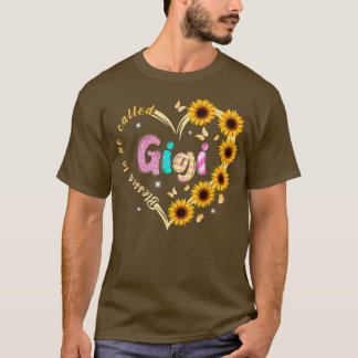 Gesegnet als Gigi Sonnenblumen Herz für Mama T-Shirt
