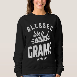 Gesegnet als Gramm   Mama Oma Sweatshirt