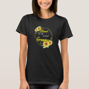 Gesegnet als Gramma Sonnenblume Gramma Mothe T-Shirt