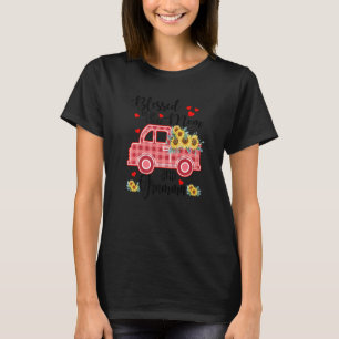 Gesegnet als Gramma Sonnenblume Truck Gramma T-Shirt