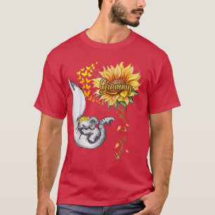 Gesegnet, als graue Sonnenblume Elefant Mot T-Shirt