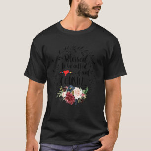 Gesegnet, als "Great Cousin Heart Floral Ha" bezei T-Shirt