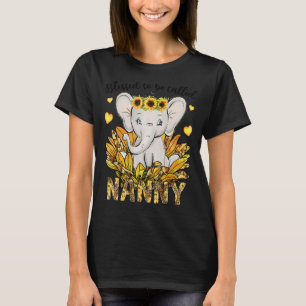 Gesegnet, als Gruschige Sonnenblumen Elefantenmoth T-Shirt