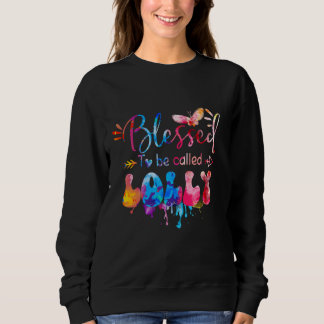 Gesegnet, als Lolololare Wasserfarbe bezeichnet zu Sweatshirt