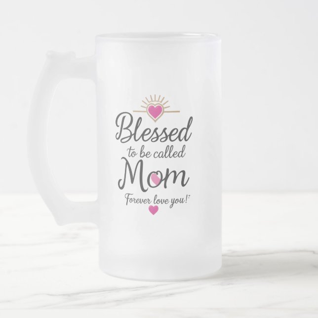 Gesegnet, als Mama bezeichnet zu werden - Tasse au (Links)