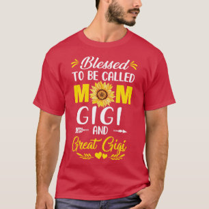 Gesegnet, als Mama Gigi Great Gigi Mütter D. T-Shirt