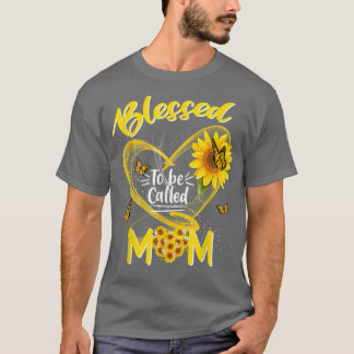 Gesegnet, als Mama Niedlich Sonnenblumenmütterchen T-Shirt