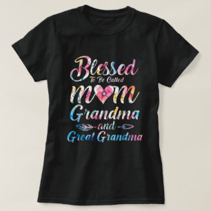 Gesegnet, als Mama Oma Große Oma genannt zu werden T-Shirt