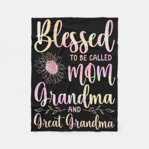 Gesegnet, als Mama Oma und große Oma genannt zu we Fleecedecke