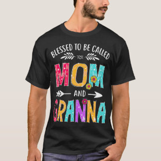 Gesegnet als Mama und Granna Funny Mütter T-Shirt