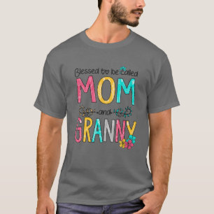 Gesegnet, als Mama und Granny Muttertag 2 bezeichn T-Shirt