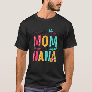 Gesegnet als Mama und Nana Blumengranma T-Shirt