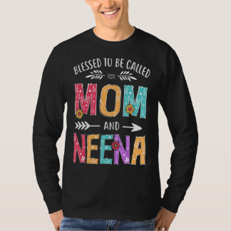 Gesegnet als Mama und Neena Funny Mütter D T-Shirt
