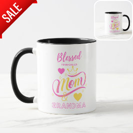 Gesegnet als Mama und Oma-Tasse Tasse
