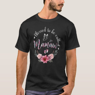 Gesegnet, als Mamaw Women Blumendekoration Gran T-Shirt