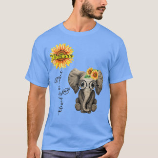 Gesegnet als Mawmaw Hippie Elephant Day T-Shirt