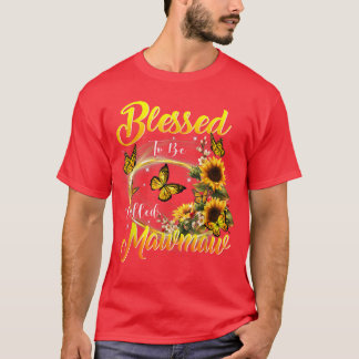 Gesegnet als Mawmaw Sonnenblumen Liebhaber Gran T-Shirt