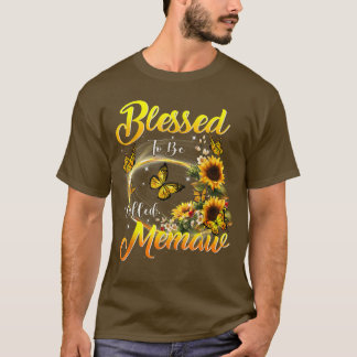 Gesegnet als Memaw Sunflower Lovers Grand T-Shirt