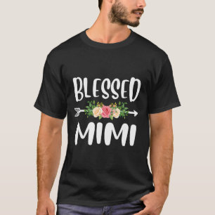 Gesegnet, als Mimi-Blumenmuster-Moth bezeichnet zu T-Shirt