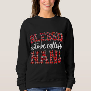 Gesegnet, als Nana Red Kariert Weihnachten Deko ge Sweatshirt