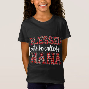 Gesegnet, als Nana Red Kariert Weihnachten Deko ge T-Shirt