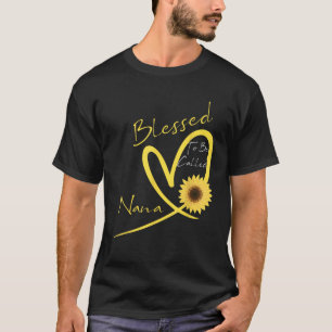 Gesegnet, als Nana Sonnenblume Herz genannt zu wer T-Shirt