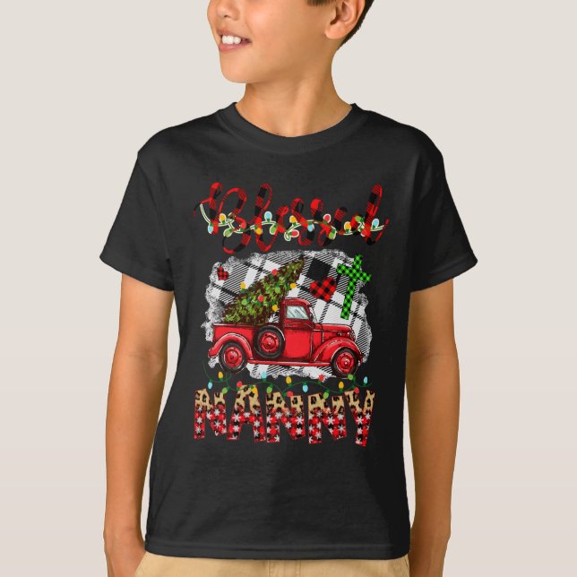 Gesegnet, als Nene Weihnachtsrottruck genannt zu w T-Shirt (Vorderseite)